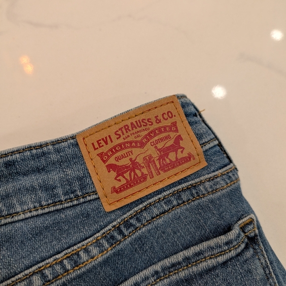 Levis 711 Skinny Deconstructed Skinny Jeans Size 29 - Picture 6 of 7